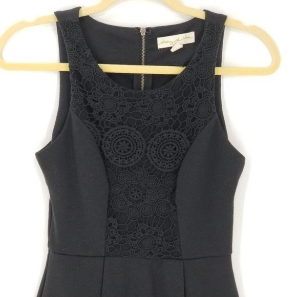 Urban Outfitters Staring At Stars Black Embroidered Lace Peplum Top Black Size S - Picture 7 of 7
